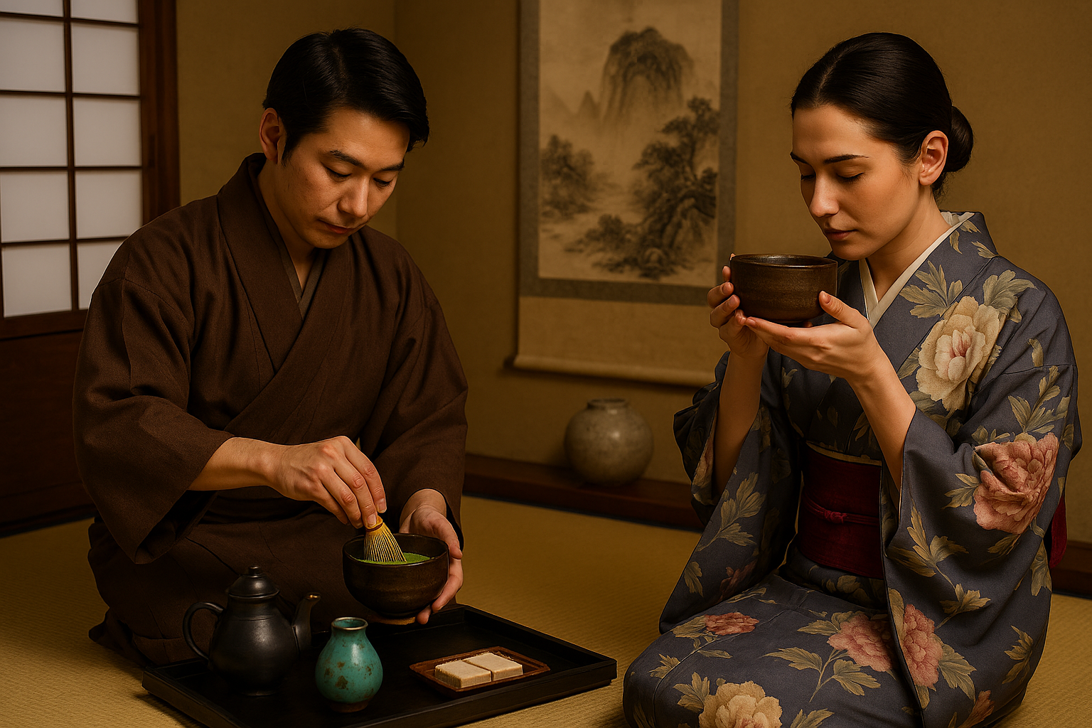 Kimono and Tea ceremony